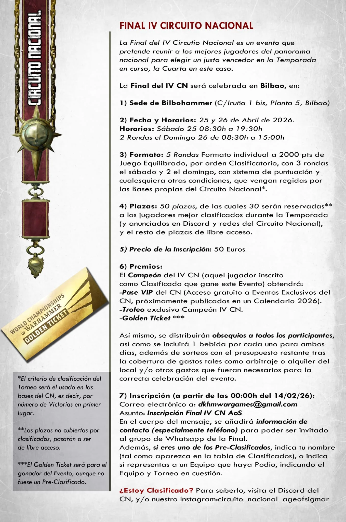 Cartel de Final IV Circuito Nacional