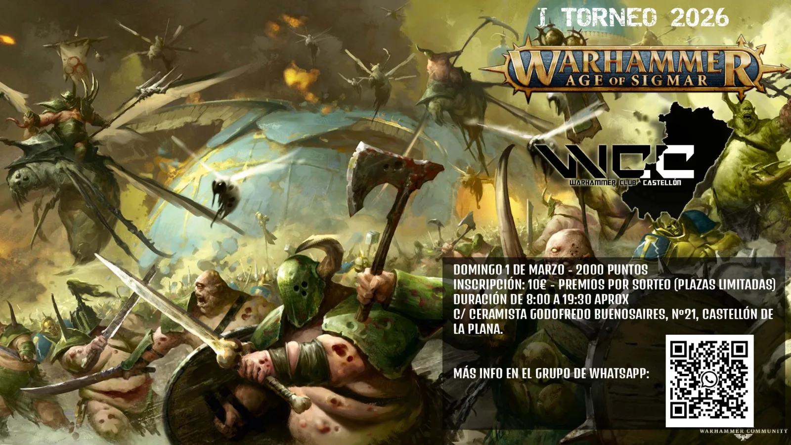 Cartel de I Torneo WCC Castellón 2026