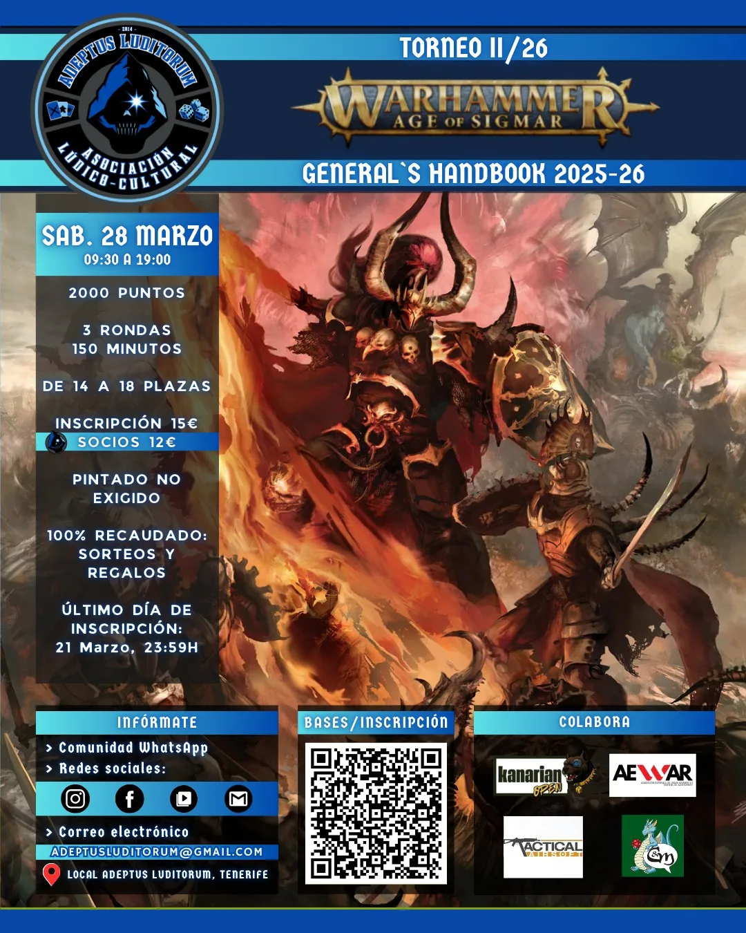Cartel de Torneo II/26 Adeptus Luditorum