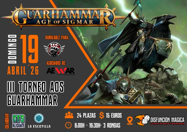 Cartel de III Torneo AoS GUARHAMMAR 2026
