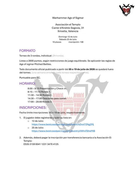 Cartel de Probando el GH en El Templo 25 Julio