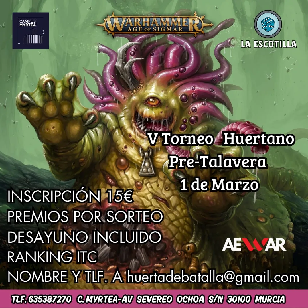 Cartel de V Torneo Huertano Pre-Talavera