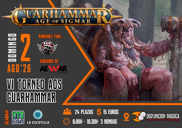 Cartel de VI Torneo AoS GUARHAMMAR 2026