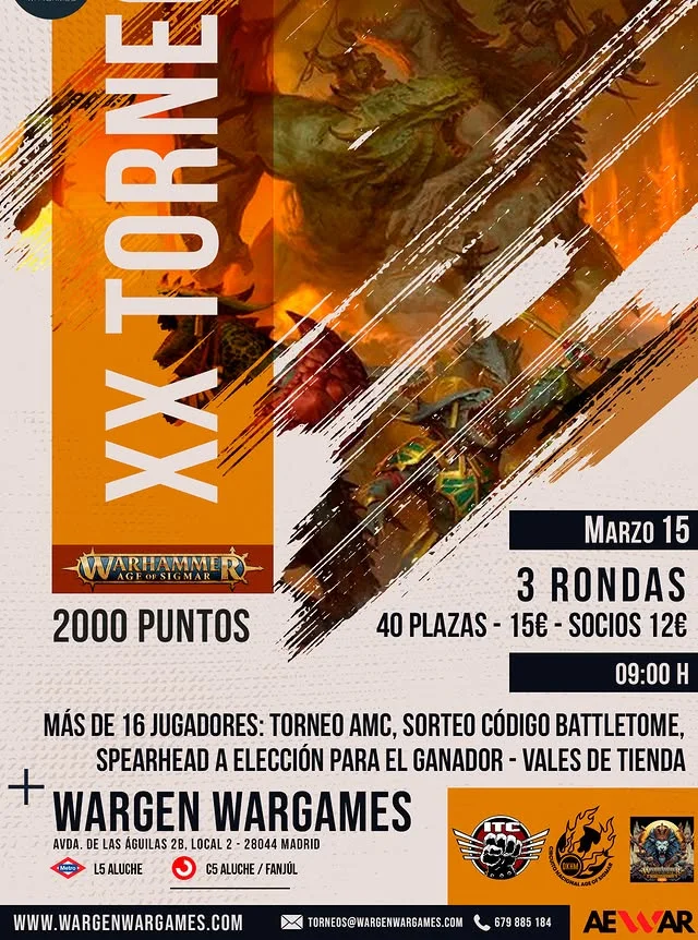 Cartel de XX Torneo AoS